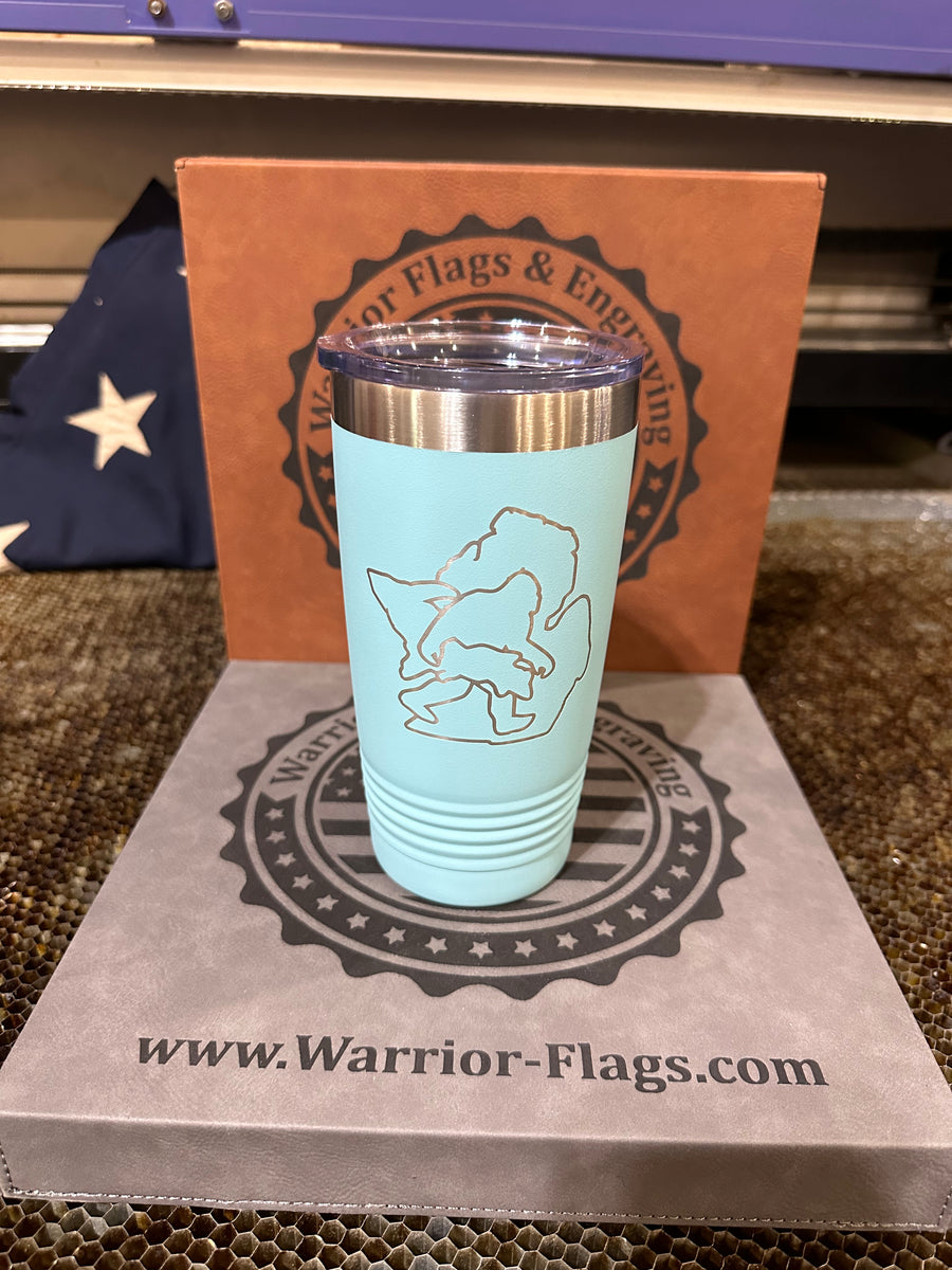 Michigan Yeti Carrying The U.P. – Warrior Flags And Engraving