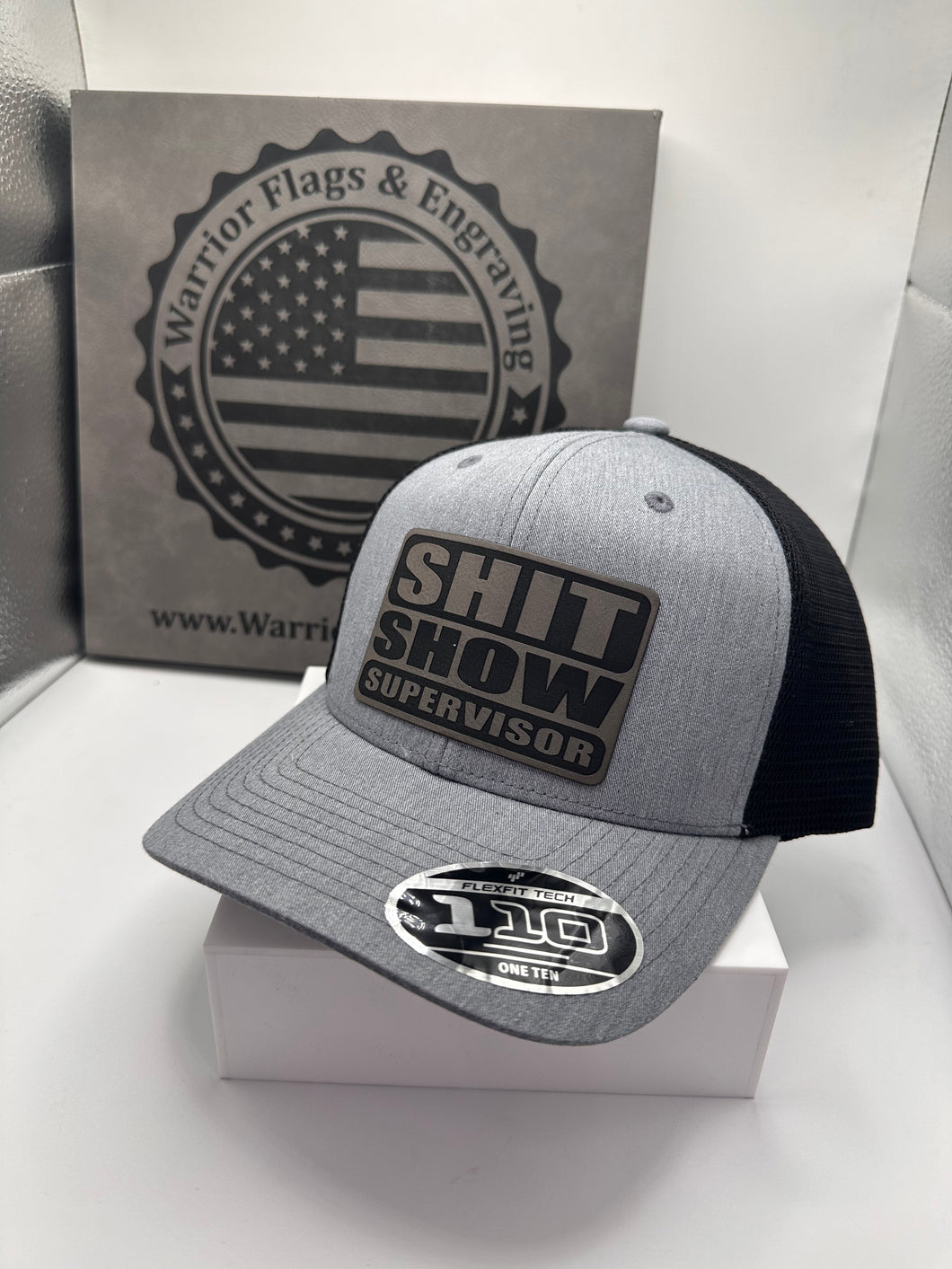 S#%! Show Supervisor Hat - Heather gray and black with gray patch