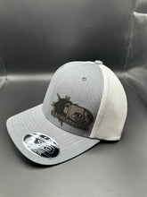 Load image into Gallery viewer, ICB Heather Grey/White FlexFit SnapBack
