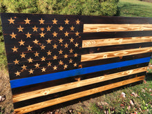 Load image into Gallery viewer, Thin Blue Line Warrior Flag
