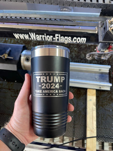 Trump 2024 Laser Engraved Tumbler