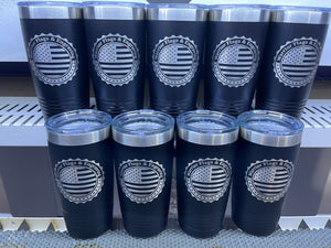 Warrior Flags and Engraving Tumbler